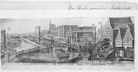 Granaries in Gdansk on the Maltawa River, illustration from the album 